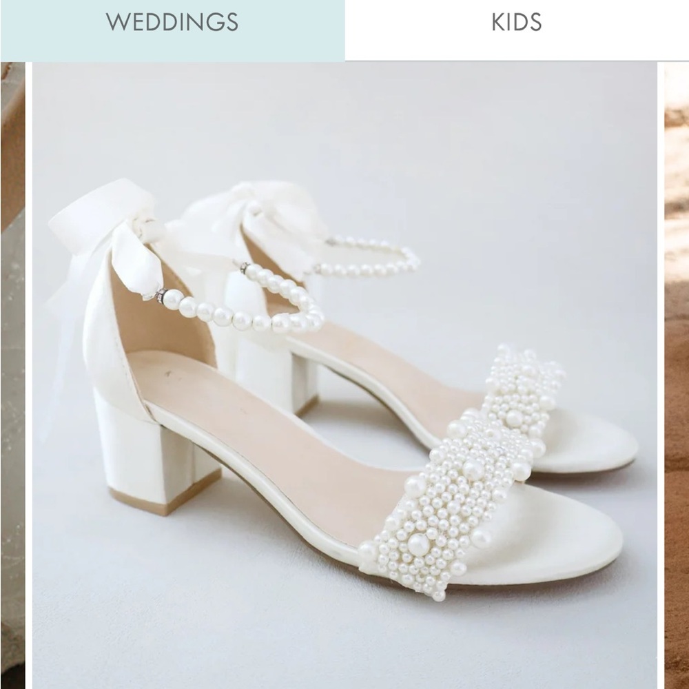 Kailee P bridal Pearl-Embellished Heels